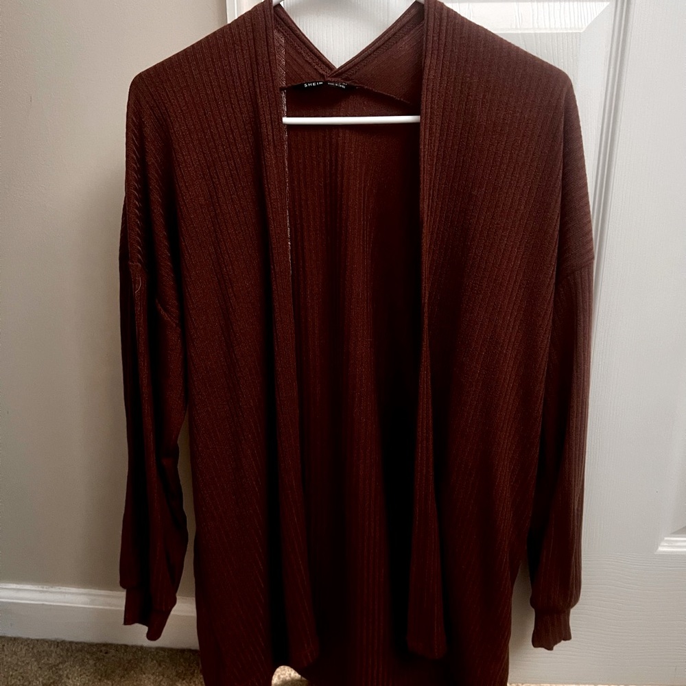 Burnt orange shein cardigan. Size small.